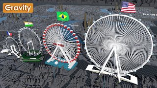 Ferris Wheels Size Comparison [upl. by Zat944]