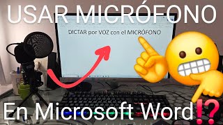 ✍🎤🔊 Como DICTAR por VOZ en WORD 2024 FÁCIL y RÁPIDO [upl. by Ezri]