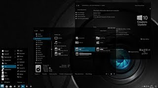 Windows 10 black glass theme Version 4 [upl. by Jania414]