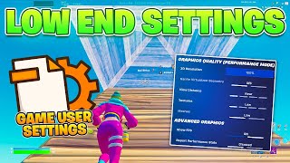 The Best Fortnite Settings For LOW END PC amp Config in Season 4 INSANE FPS BOOST [upl. by Neufer208]