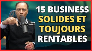 15 idées de Business Toujours Rentables Idées Solides Durables et à Succès podcast federalitude [upl. by Floeter]