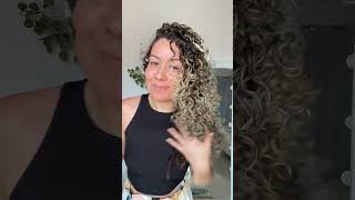 Como diminuir o fator encolhimento do cabelo cacheado curlyhairtutorial hairtutorial cachos [upl. by Warfore]