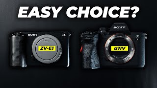 Sony A7iv vs ZVE1 You Won’t Believe This [upl. by Lainad]