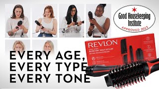 Testing Revlons OneStep Multi Styler On A Panel Of Women  Good Housekeeping UK [upl. by Adaval]