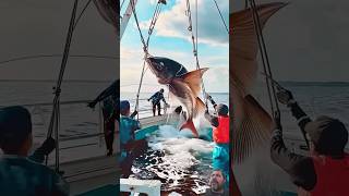 Giant sea monster caught by fisherman Its awesome shorts fishingdiscoveries seaanimals [upl. by Idid516]