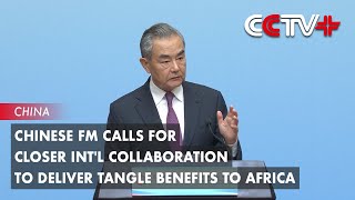 Chinese FM Calls for Closer Intl Collaboration to Deliver Tangle Benefits to Africa [upl. by Akemeuwkuhc]