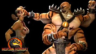 Mortal Kombat 9 2011  Kintaro  Move List [upl. by Irami]