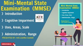 Mini Mental State Examination  Mmse Psychological Test in Urdu amp Hindi  By Mis Zahra Sahar [upl. by Yeung]