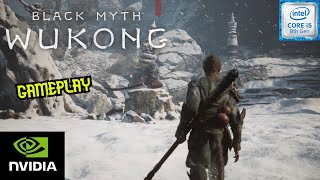 Black Myth Wukong Gameplay on i58250U Nvidia GeForce 940MX [upl. by Llehcam213]