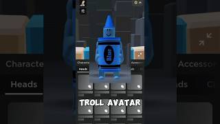 I made a TROLL Avatar in ROBLOX roblox [upl. by Aihsas]