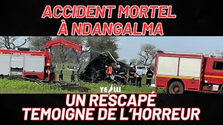 Accident mortel à Ndangalma  Un rescapé témoigne de lhorreur [upl. by Annahoj]