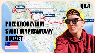 Rowerem przez USA QampA MNIEJ NIŻ 1 DZIENNIE NA NOCLEGI CZYLI JAK PRZEJECHAŁEM USA [upl. by Eidderf]