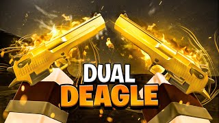 The DUAL GOLD DEAGLE in Gunfight Arena Roblox [upl. by Itsuj]