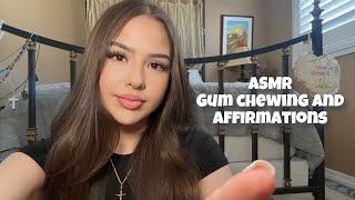 ASMR gum chewing and affirmations for reassurance [upl. by Venola]