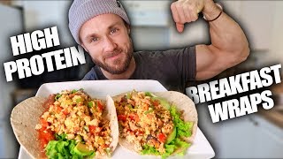 High Protein Breakfast Wraps VEGAN [upl. by Hgiel]