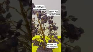 Amethyst and natural red gemstone tree for wealthy businessastrology wealth business [upl. by Suhploda]