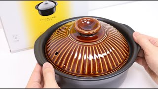 Japanese Donabe Rice Cooker and Freeze Dried Stewed Hamburger Steak [upl. by Suravat]