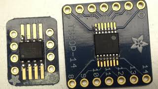 SMD Reflow Soldering SOIC8 amp TSSOP14 Breakout Board [upl. by Lladnor]