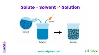 Year 7 Science Lesson Solute Solvent Solution  EdPlace [upl. by Odiug]