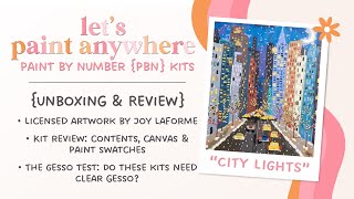 Let’s Paint Anywhere Paint by Number PBN Kit Review Paint Swatches • Art by Joy Laforme • Melanie B [upl. by Daukas]