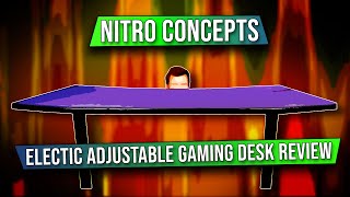 Nitro Concepts D16E Electronically Adjustable Desk Review  Raising the bar on gaming Furniture [upl. by Reiniar170]