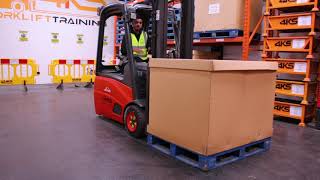 Counterbalance Forklift Training  Depositing a load at ground level  4KS Forklift Training [upl. by Towbin]