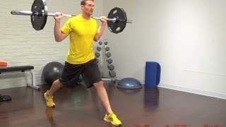 How to Do a Barbell Split Squat  Mens Health [upl. by Ytirahc]