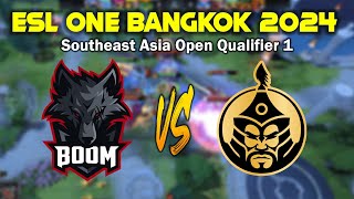 Boom Esports vs The MongolZ  ESL One Bangkok 2024  South East Asia Qualifier 1 [upl. by Jammin]