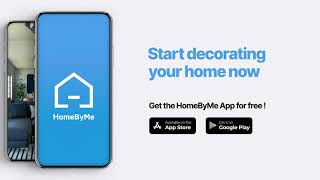 Discover our new HomeByMe mobile application 3D Interior Design Mobile App Free Tool [upl. by Norat538]