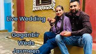 Live Wedding Gaganbir Weds jasmeen By Dhillon St M9463608560 [upl. by Weinert]