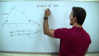 Trigonometria Teorema del seno BACHILLERATO [upl. by Nirag]