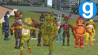 All FNAF Chasing NPCs  Garrys Mod  Five Nights at Freddys [upl. by Palm]