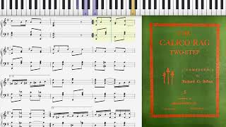 The Calico Rag by Richard Behan 1909 Ragtime piano [upl. by Etnauj80]