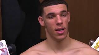 Lonzo Ball Postgame Interview  LA Lakers vs Pistons [upl. by Wohlen]