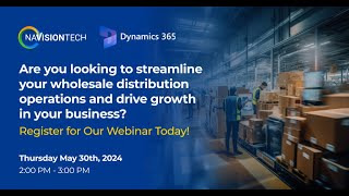 Webinar Overview of Dynamics 365 Business Central for Wholesale Distribution Businesses [upl. by Nanni]