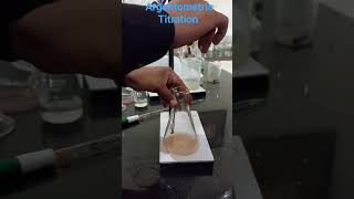 Argentometric Titration  Chloride ion determination chemistry chemistrypractical [upl. by Elyagiba923]