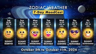 Zodiac Weather  October 5th  11th  Siriusjoycom [upl. by Letsirk]