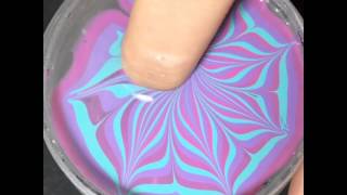 Nail Art Tutorial Water Marble Manicure [upl. by Kedezihclem785]