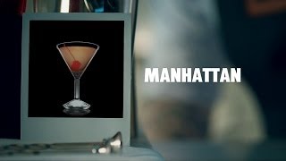 MANHATTAN DRINK RECIPE  HOW TO MIX [upl. by Ramu]