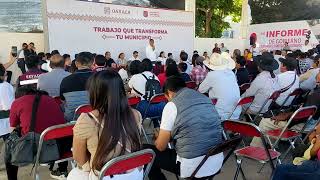 Gobernador de Oaxaca visita Mariscala de Juárez [upl. by Llenyar]