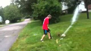 Bottle Rockets With A Bike Pump [upl. by Eceertal]