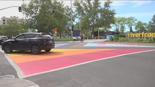 3 people arrested for defacing pride mural in Spokane [upl. by Suivatna]