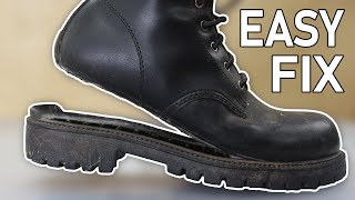 How to Fix a Boot Sole and Shoe Sole [upl. by Eidualc]