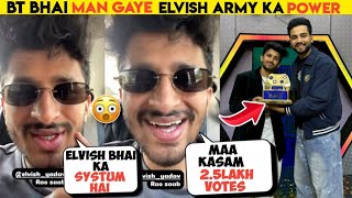 Gaurav singh BT BHAI  Reaction on Elvish army power 😱bt bhai reacts on elvish yadav playground 4 [upl. by Early]