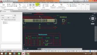 bbs of beam and cantilever beam autocad structural detailing [upl. by Aneehsirk]