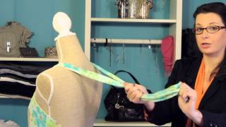 How to Tie a Halter Bow  Fashion Rescue [upl. by Elmo]