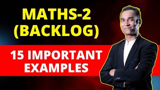 Maths2 Backlog  15 Important Examples  SPPU [upl. by Tore]