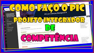 Como fazer o Projeto Integrador de Competência da Cruzeiro do Sul Ead [upl. by Neeron336]