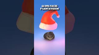 Spinning cat vs Santa hat subdivision 3danimation simulation santa cat [upl. by Goodhen531]