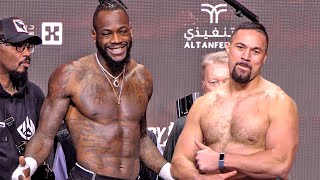 Deontay Wilder vs Joseph Parker • FULL WEIGH IN amp FACE OFF  Day of Reckoning  DAZN amp TNT Sports [upl. by Aissat]